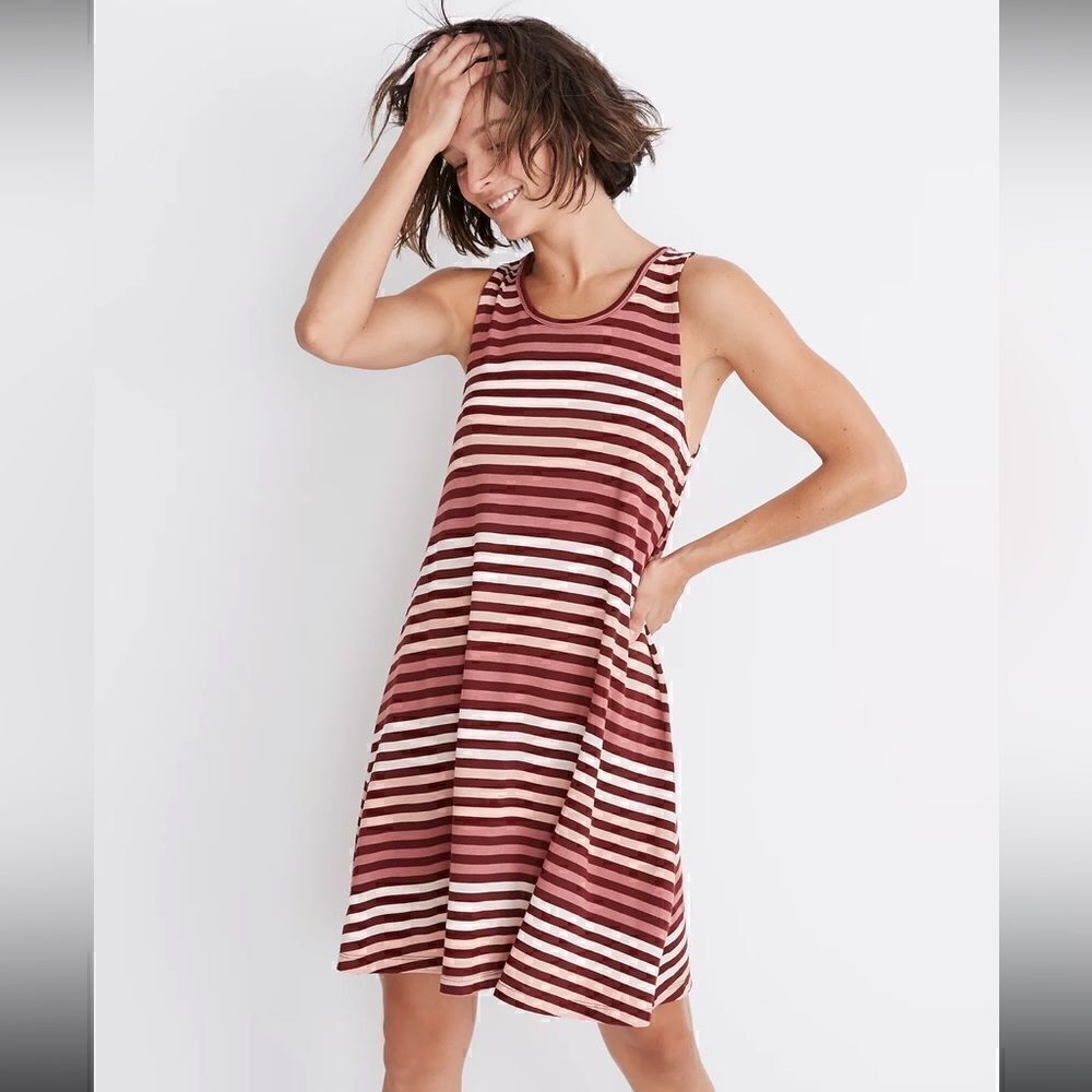 ⭐️3 for $10⭐️ Madewell HighPoint Sulley Striped Swing Dress
